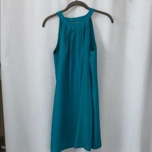 J. Crew Teal High Neck Dress